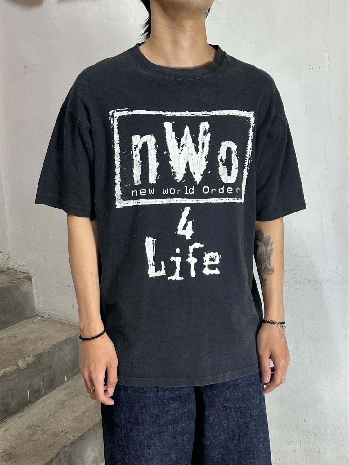 90's 빈티지 NWO 레슬링 티셔츠 싱글스티치 상품이미지2