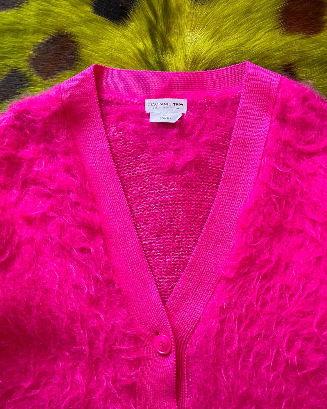 CIAOPANIC TYPY Japan Pink Fur Cardigan 상품이미지5