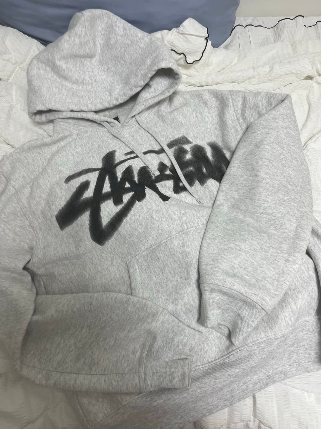 스투시 디지 스탁 후드 애쉬 헤더 상품이미지2