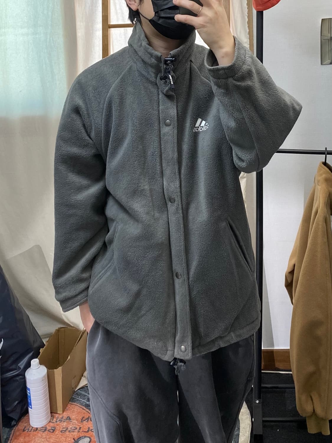 [S-M] 90s Adidas 아디다스 리버서블 패딩 플리스 자켓 상품이미지10