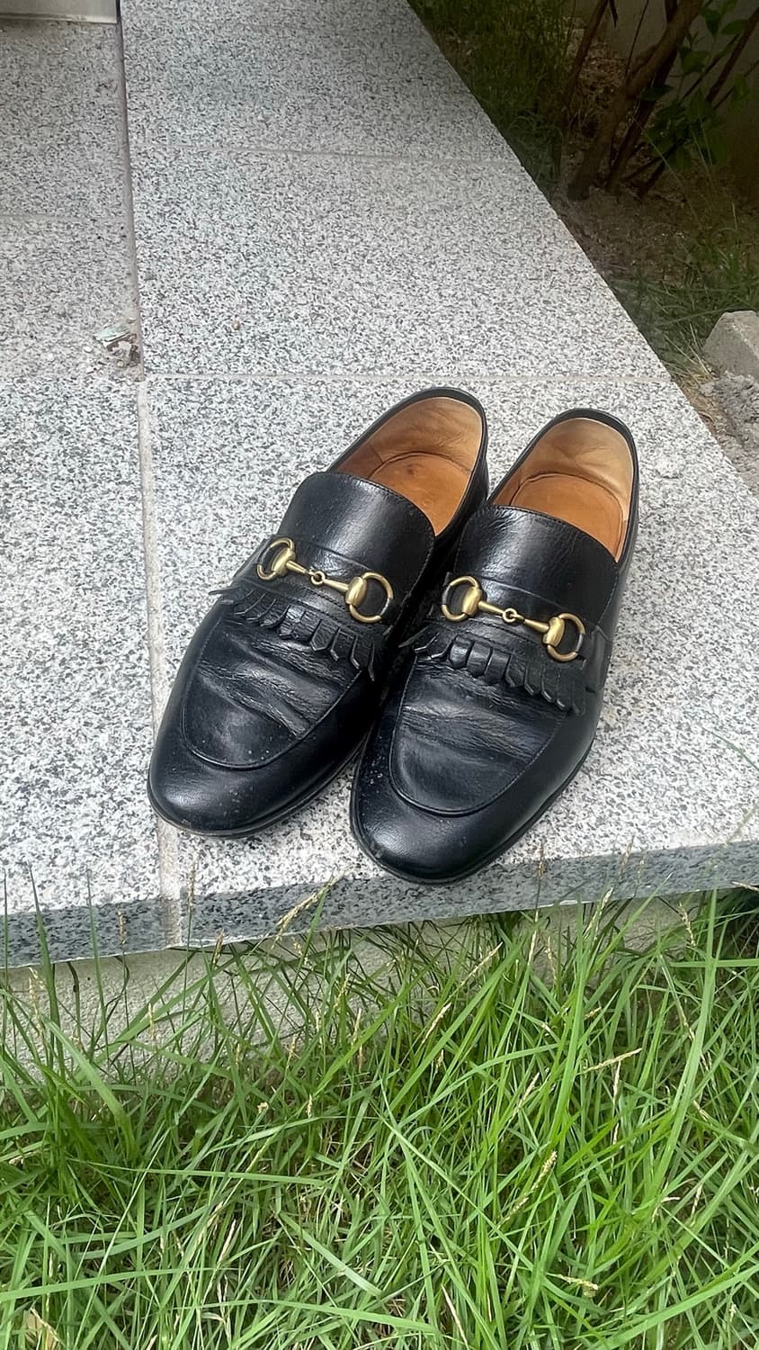 [Gucci] Fringe Horsebit Loafer with Gold 상품이미지8