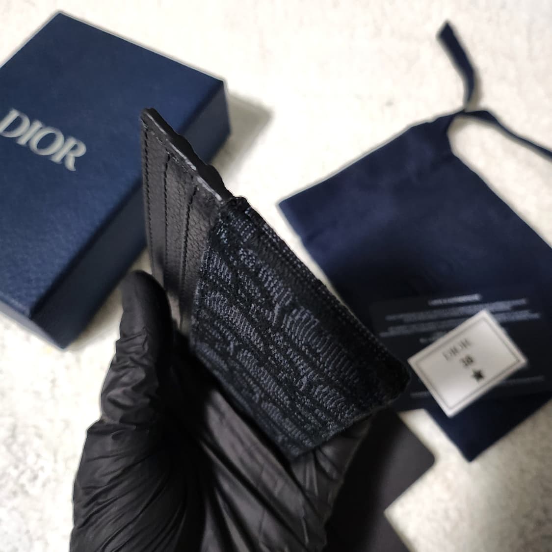 [신형/풀구성]디올 오블리크 카드홀더 카드지갑 블랙 상품이미지5