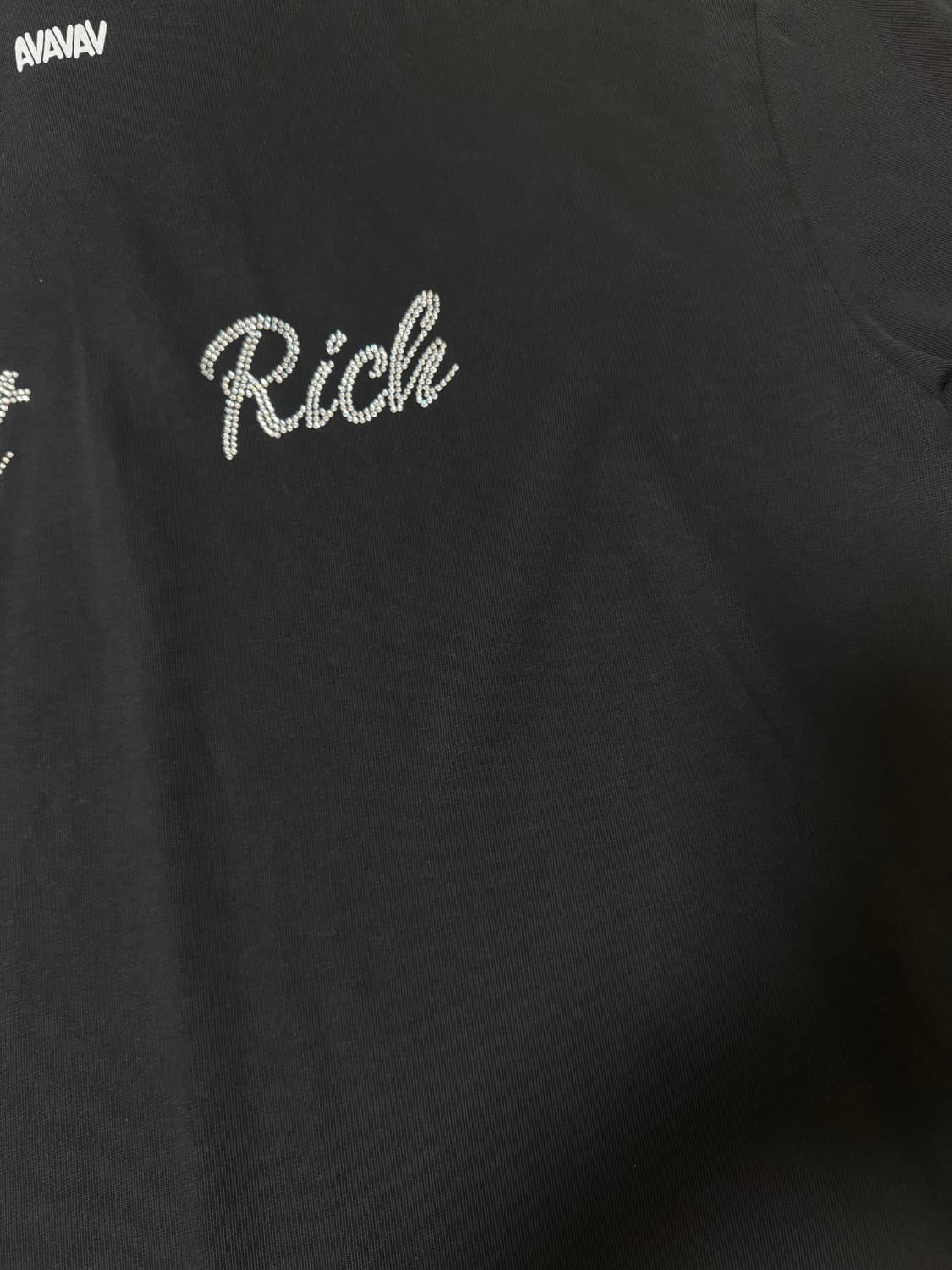 (새상품) 아바바브 후드 티셔츠 핫 리치 블랙 상품이미지6