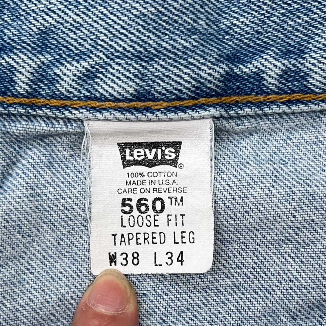 Usa리바이스 560 데님팬츠 r2408 상품이미지8
