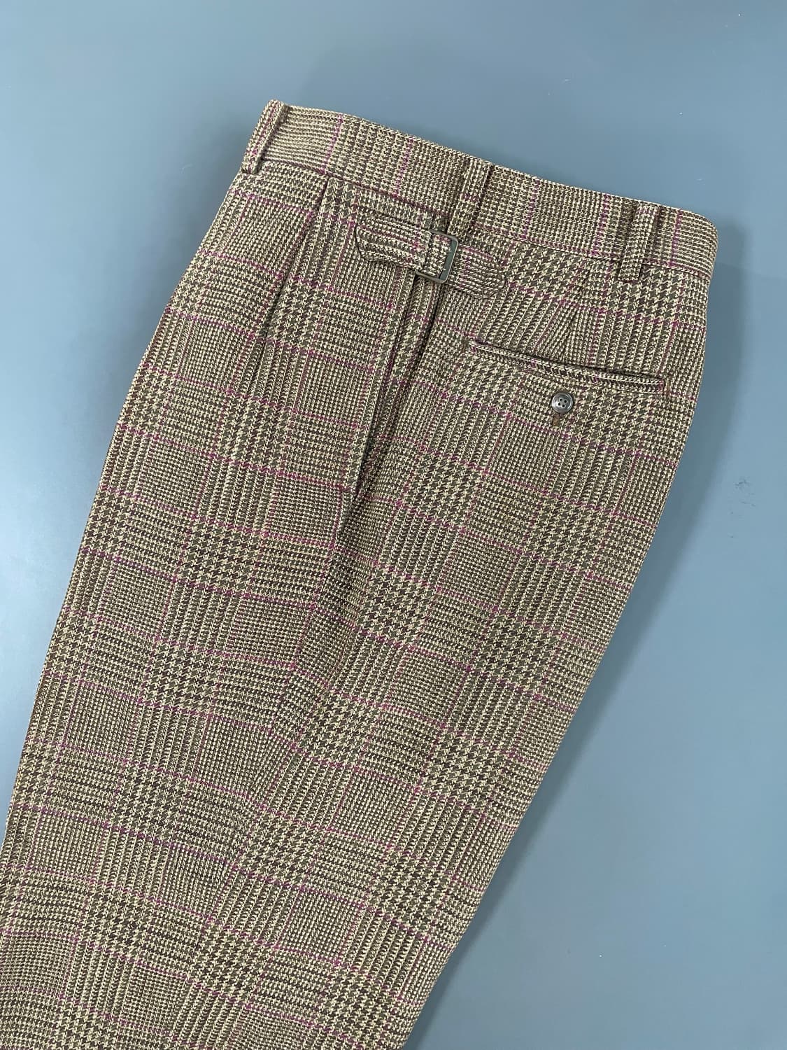 [34] 폴로랄프로렌 체크 울 서스펜서 투턱 슬랙스 팬츠 상품이미지6