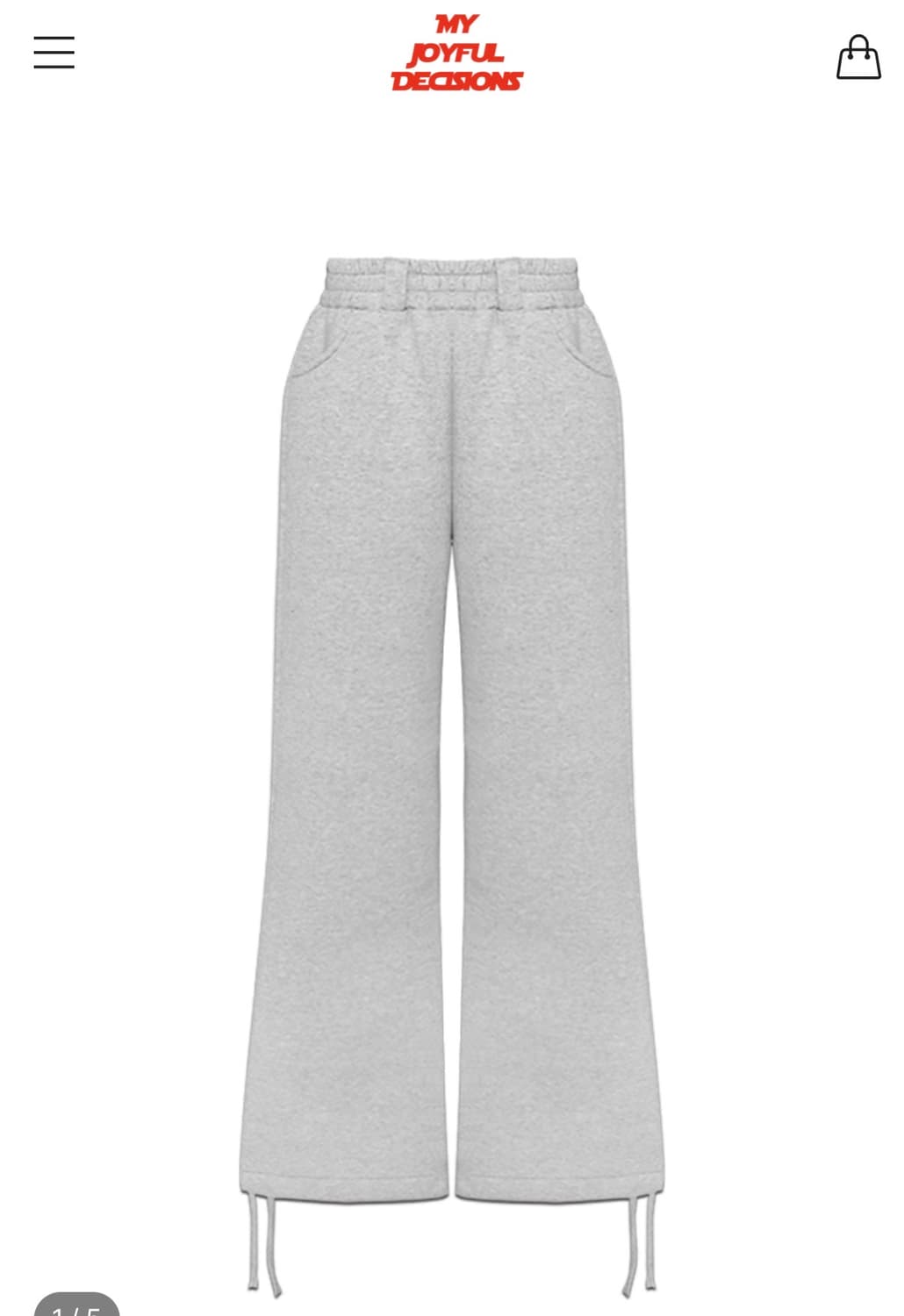 MJD 레귤러 스웻팬츠 그레이 상품이미지1