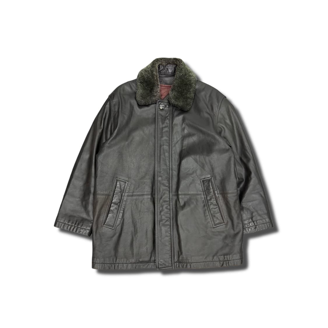 90s YSL Lambskin half jacket 상품이미지1