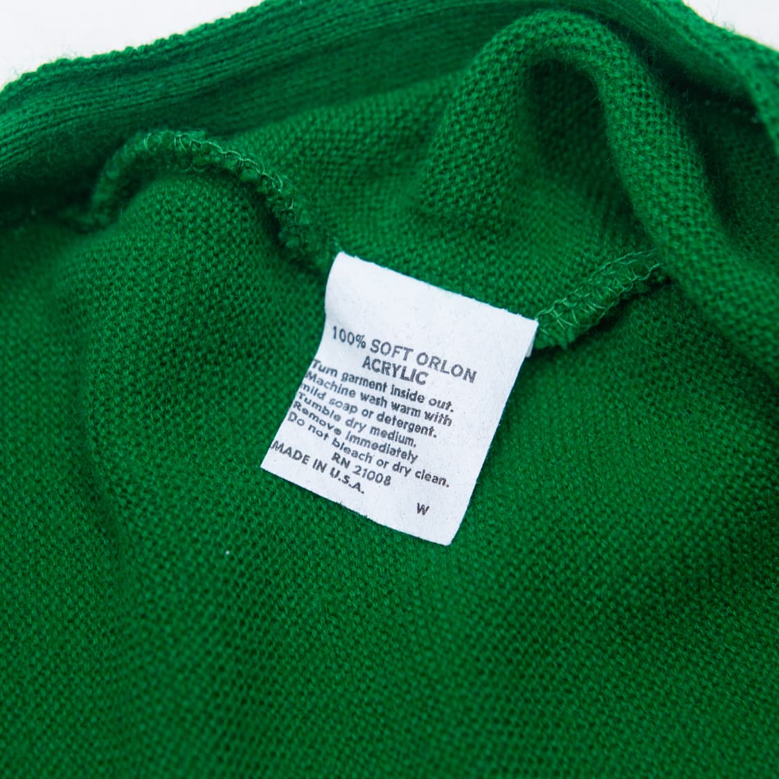 60s IZOD 라코스테 올른 아크릴 가디건 그린 상품이미지7