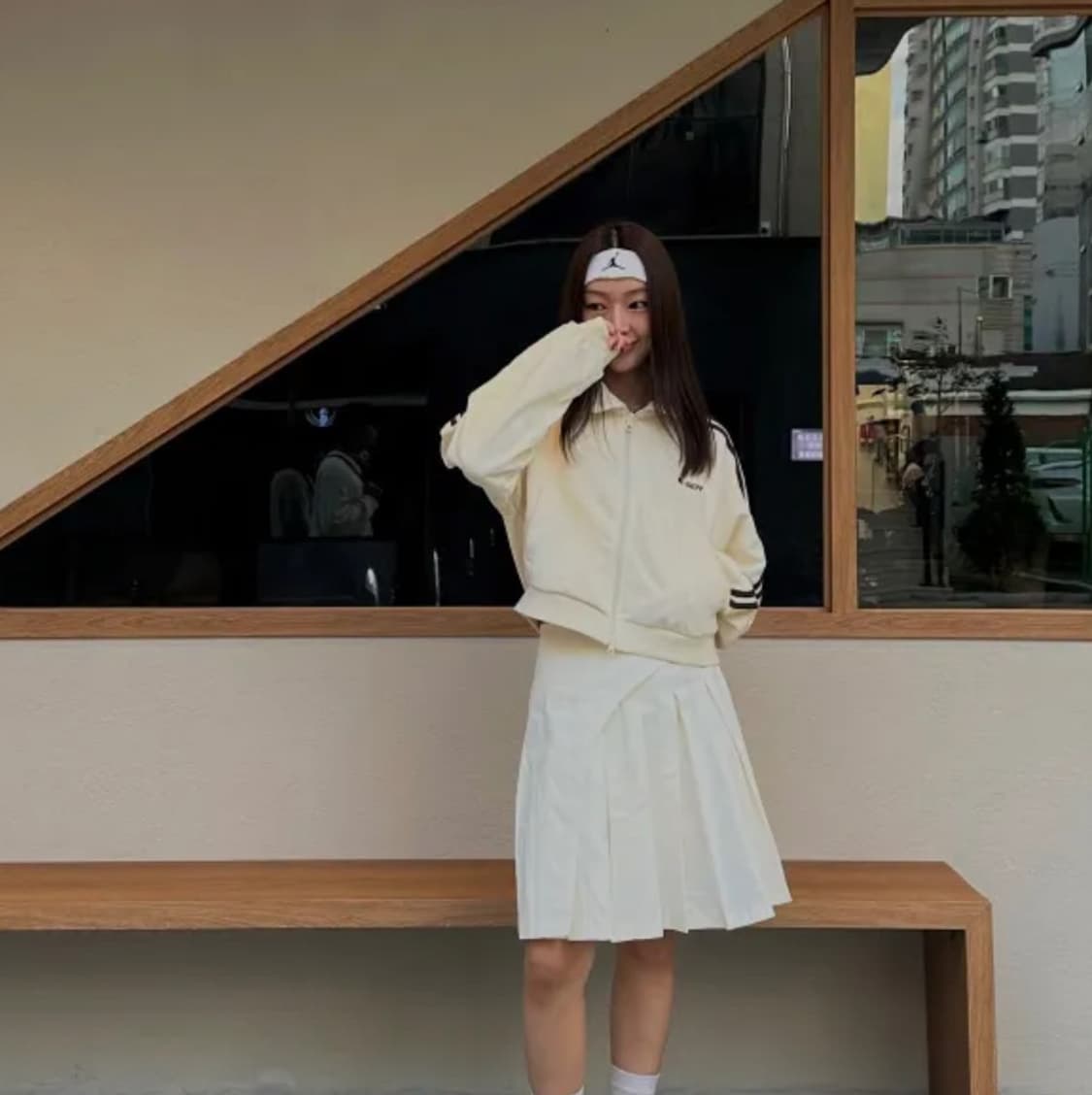 널디 트랙탑 져지 세미크롭 상품이미지5