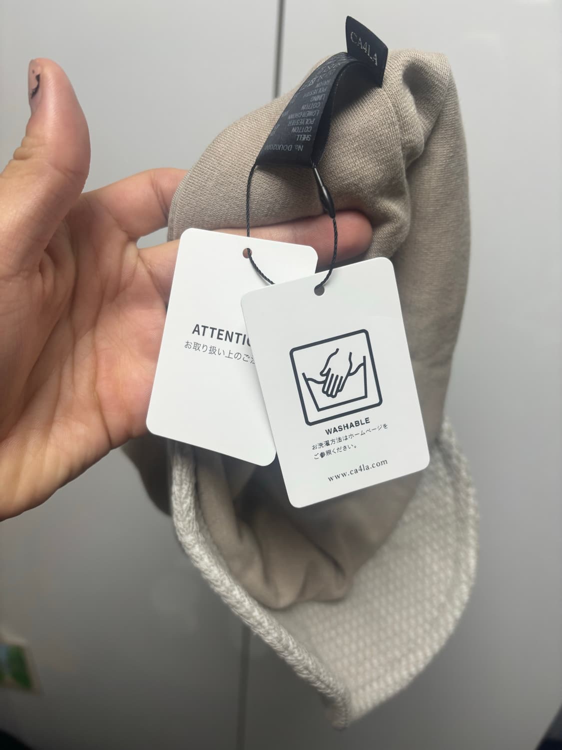 Ca4la 드레이프 와이어 니트 캡 상품이미지5