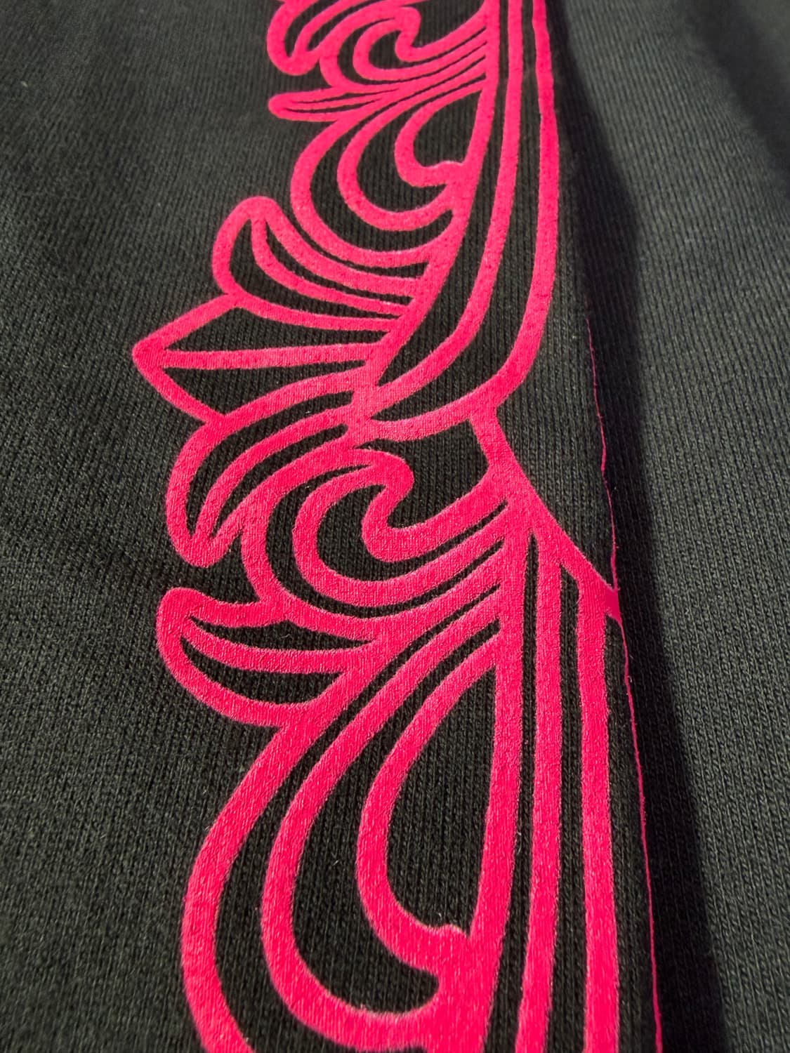 크롬하츠 홀스슈 플로랄 후드 집업 블랙핑크 L 상품이미지4