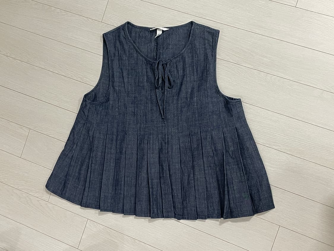 [H&M] 타이 데님 베스트 상품이미지1