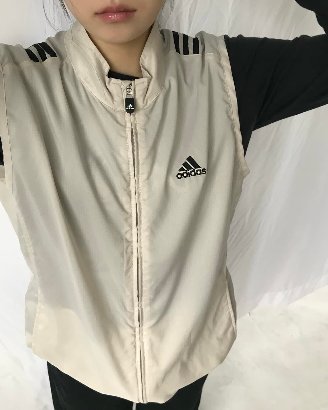 아디다스 베이지 투웨이 베스트 상품이미지4