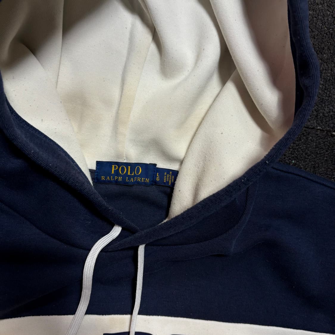  폴로 USA 네이비 후드티 L 상품이미지6