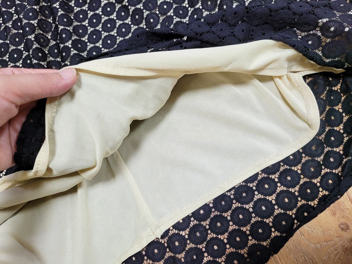 펀칭레이스 블랙원피스 55-66 상품이미지5