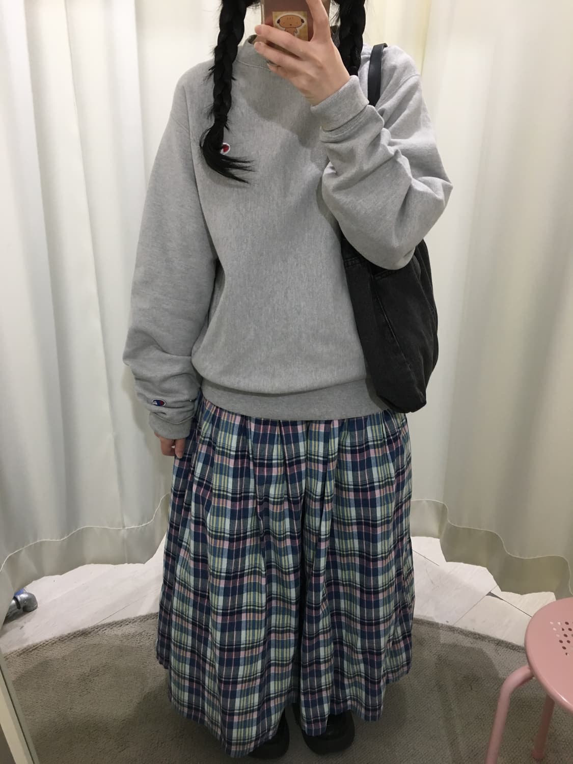 sunny cloude check skirt 상품이미지2