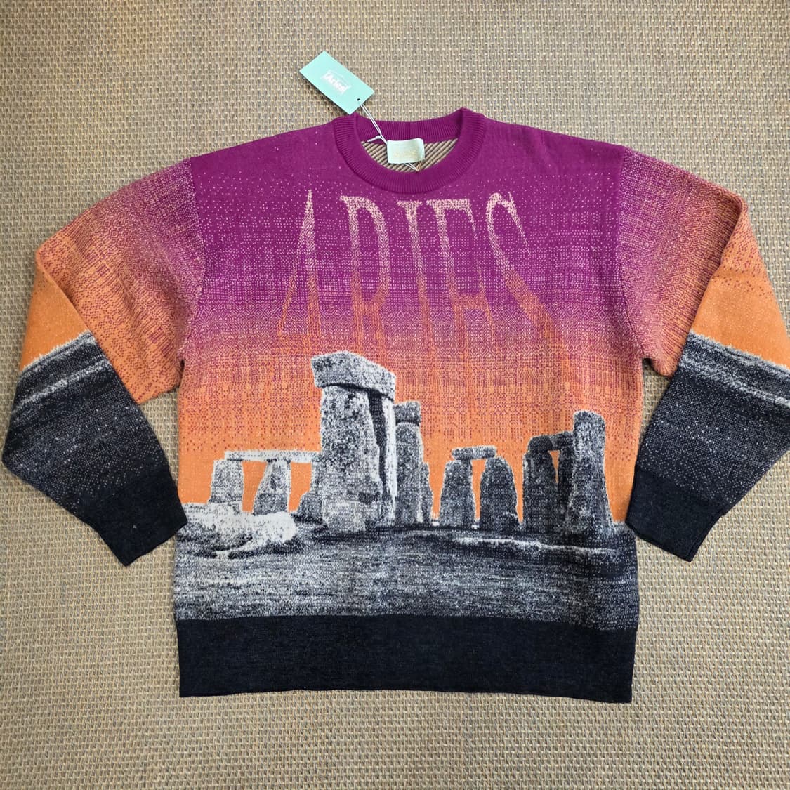 Aries 스톤헨지 석양 최상급 니트 스웨터
 상품이미지1