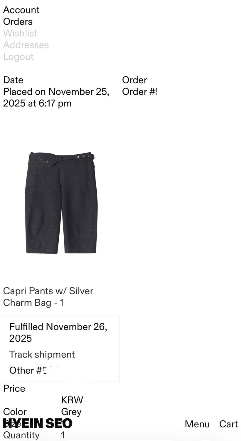 hyeinseo wool capri pants (grey) 1 상품이미지2