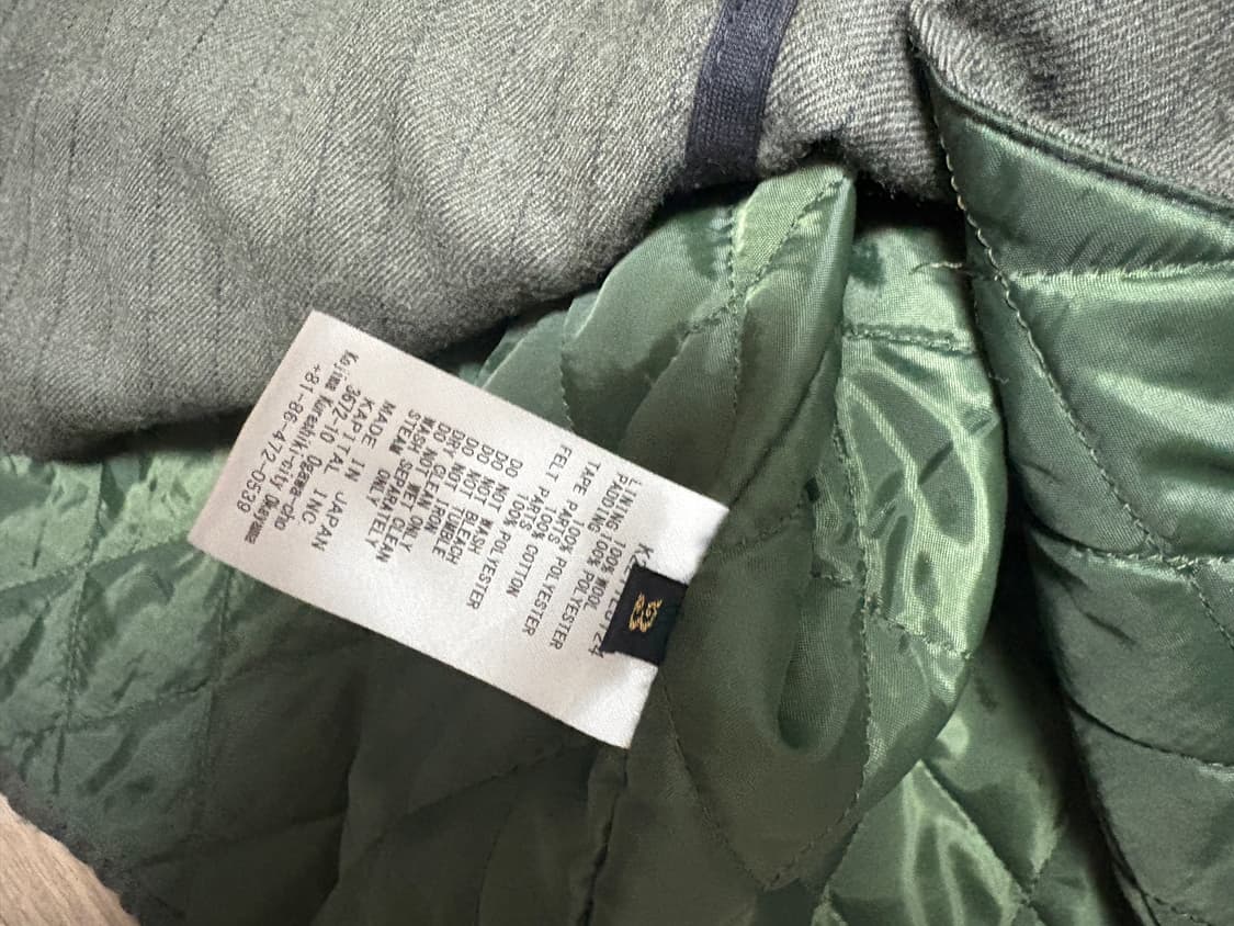 캐피탈 퀼팅 베이스볼 울 자켓 상품이미지4