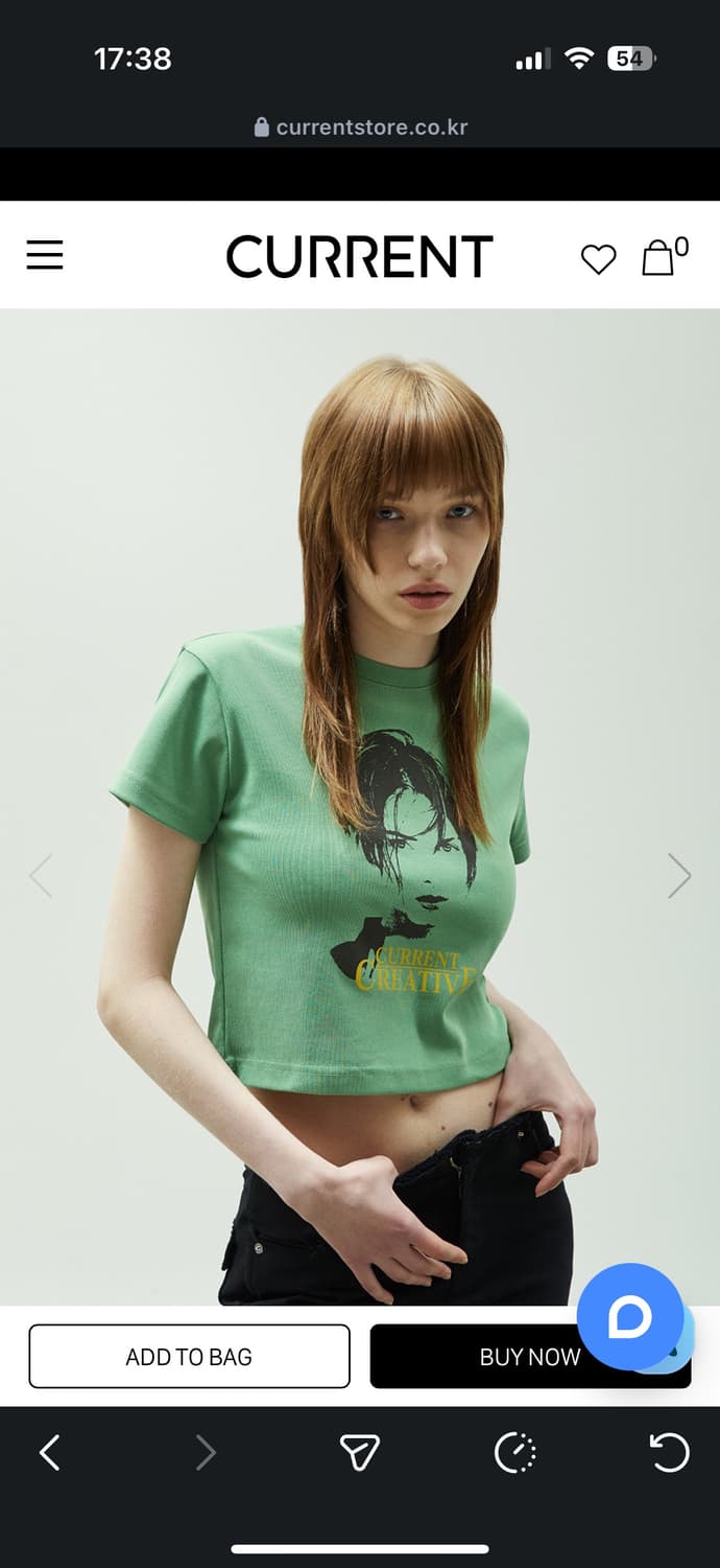 Current 크롭 티 상품이미지1