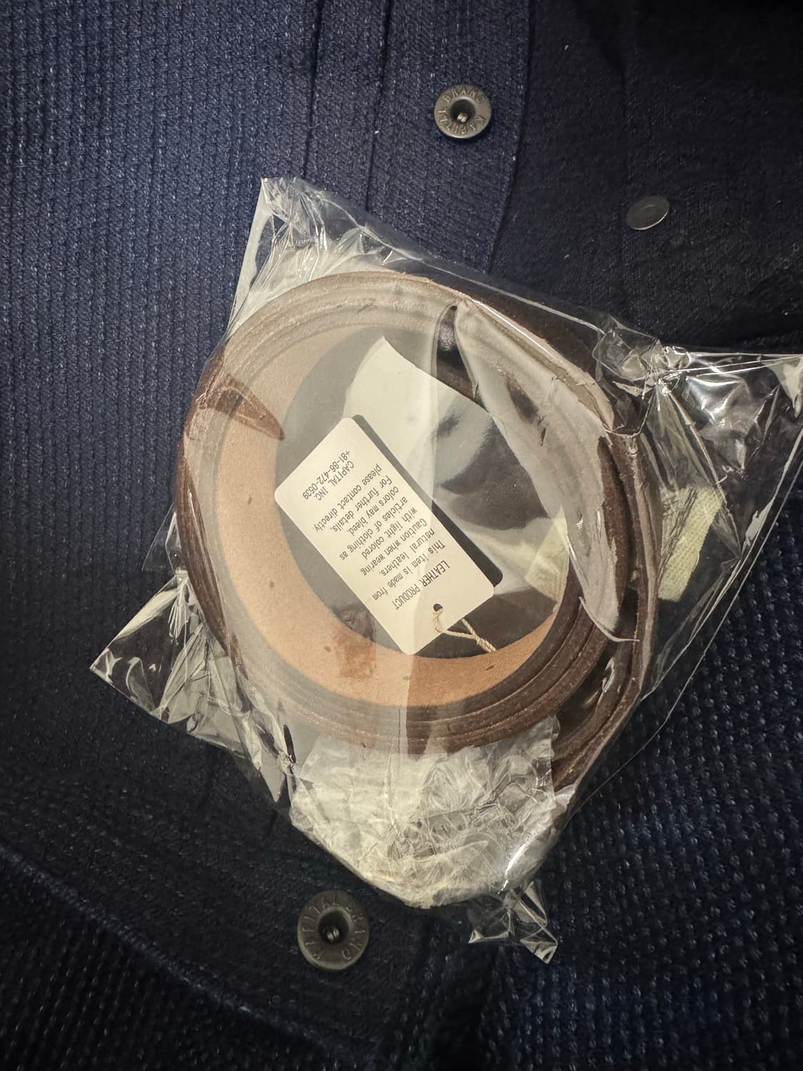 교환)캐피탈 잼스톤 벨트 브라운->블랙 교환 상품이미지1