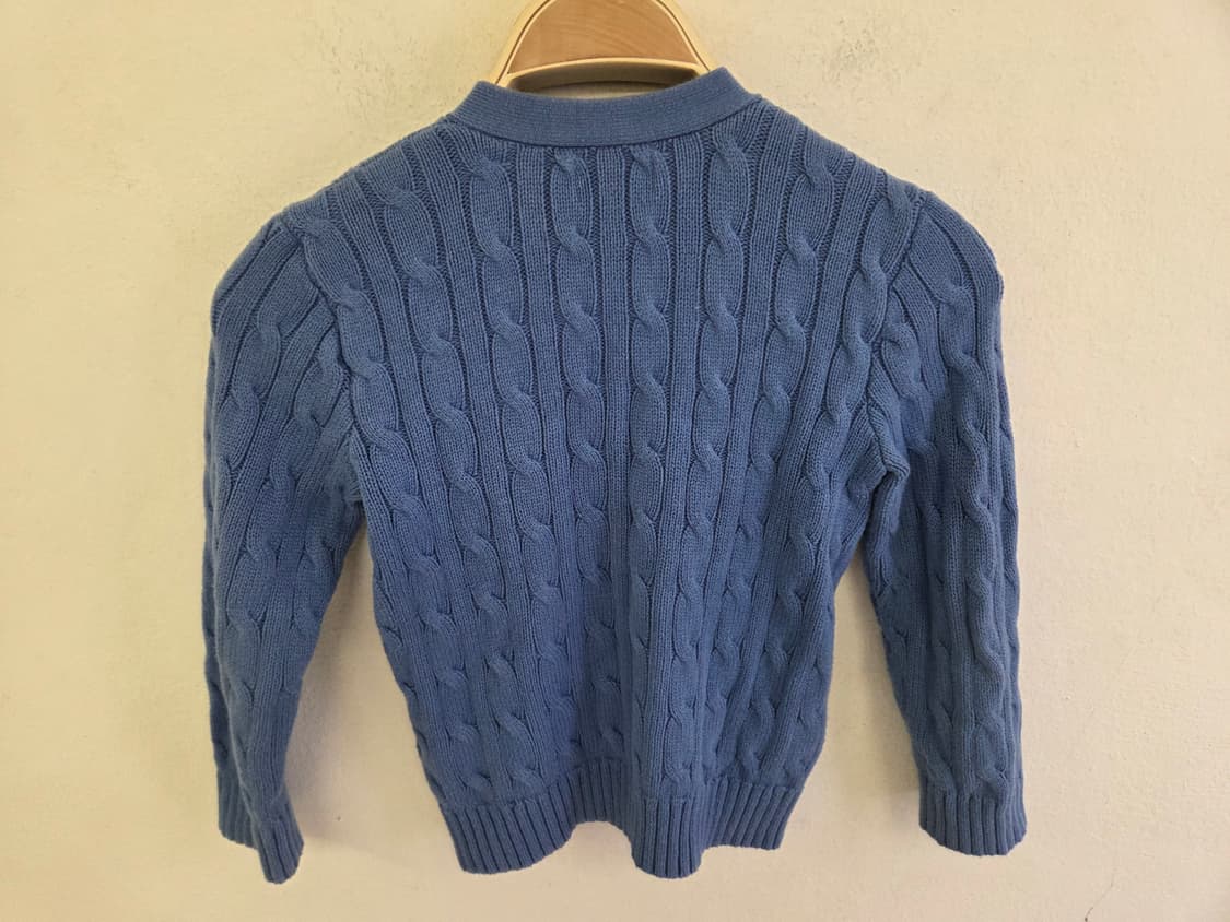 폴로 랄프로렌 남아 케이블 니트 가디건 블루 5세 상품이미지4