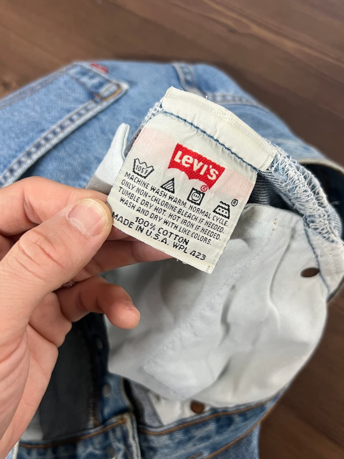 90s USA Levis 리바이스 501 스트레이트 연청 데님 팬츠 상품이미지7