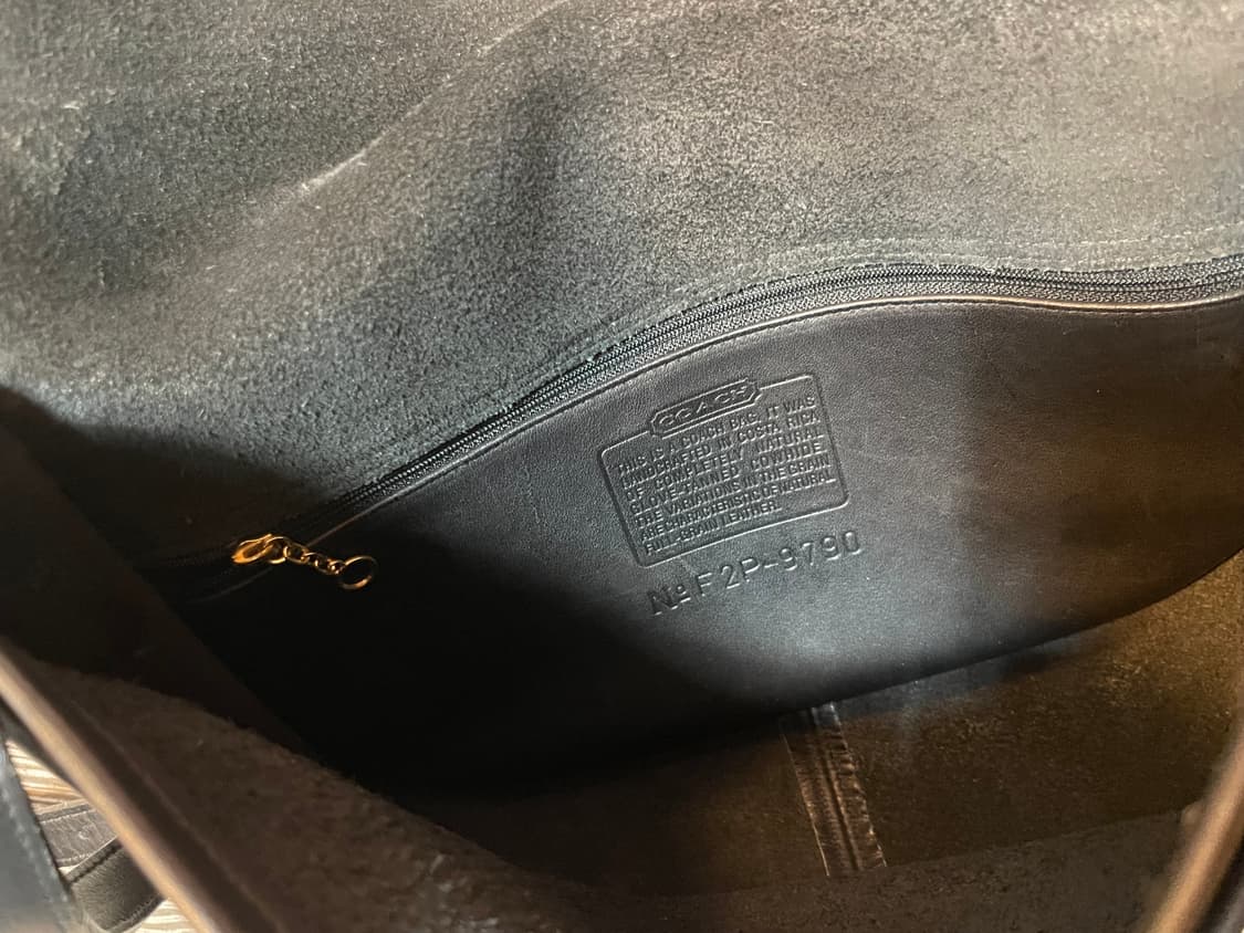 코치 9790 시티백 블랙 레더 숄더백 크로스백 상품이미지7