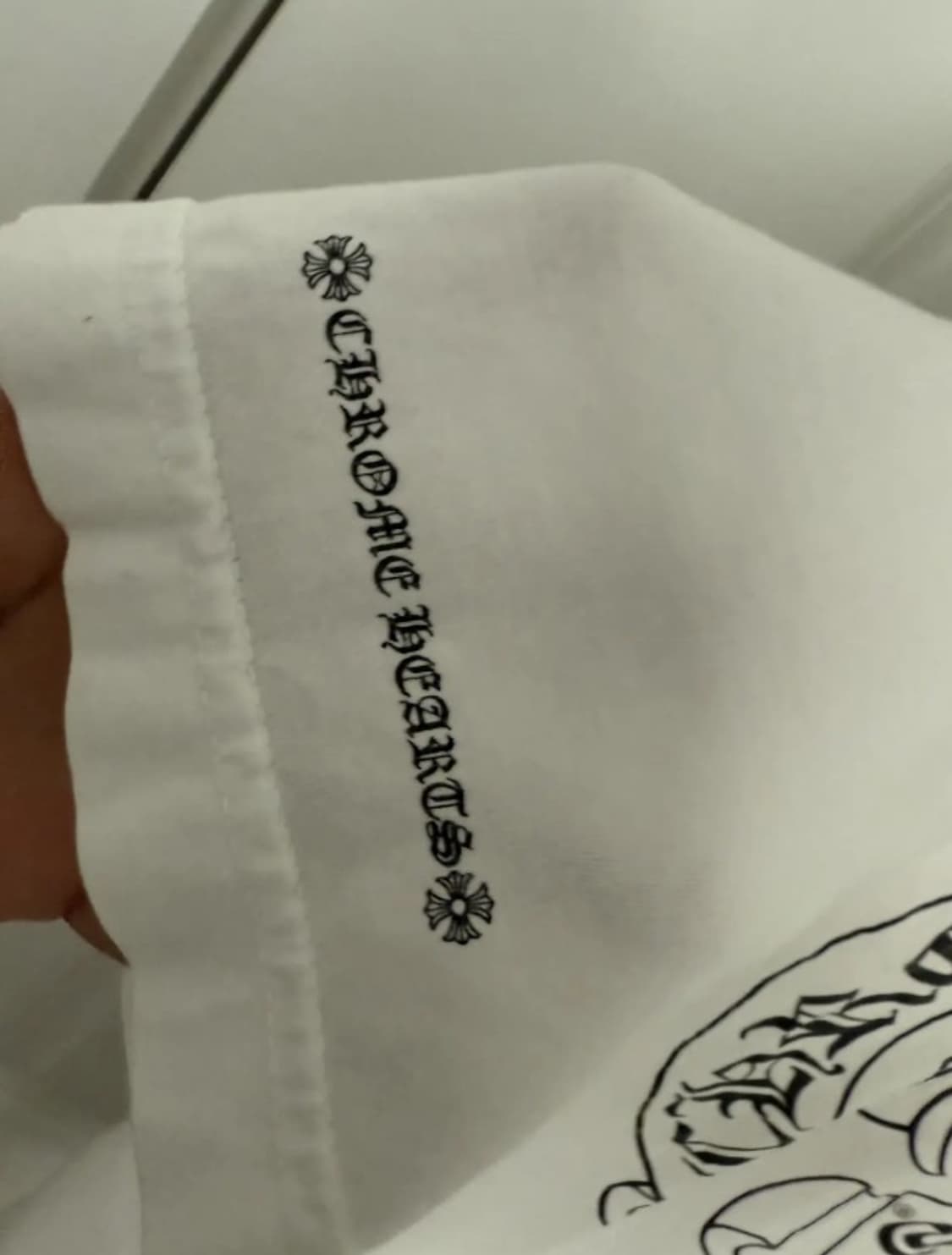 크롬하츠 홀스슈 로고 포켓 반팔 티셔츠 화이트 L 상품이미지6