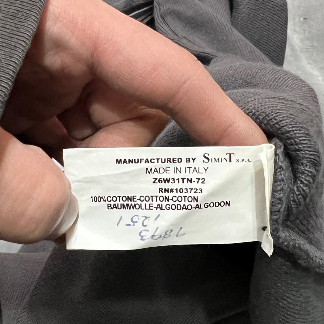  아르마니 진스 사이드라인 카라 니트 y15589 상품이미지6