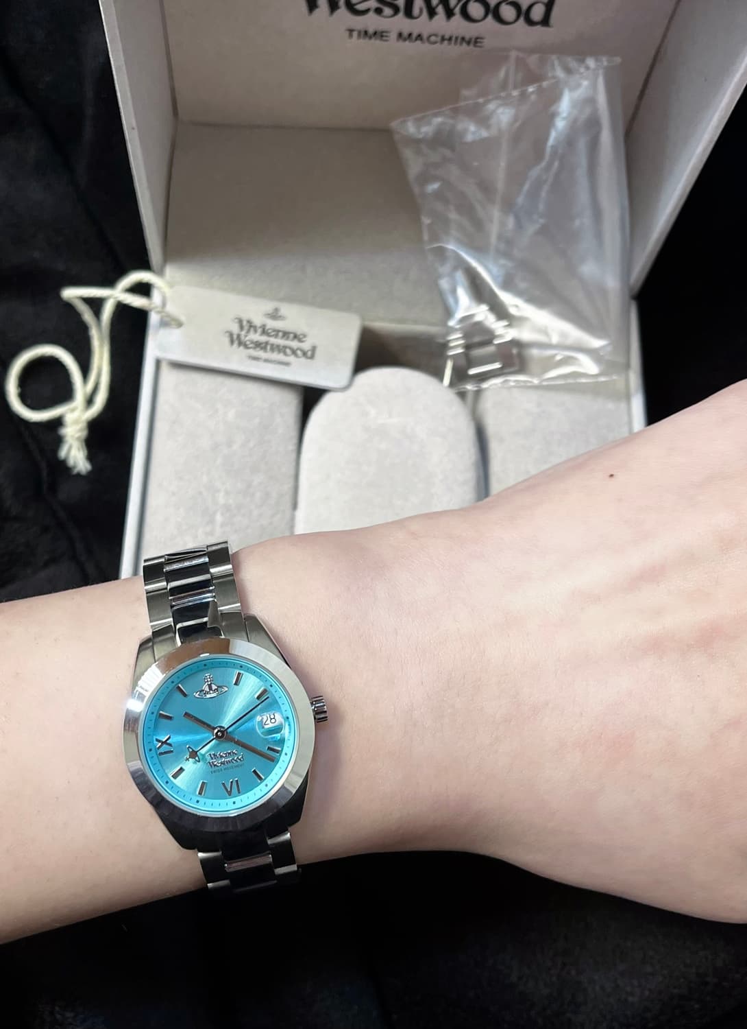 풀박반값)비비안웨스트우드 블루 메탈시계 VV292TQSL Vivienne 상품이미지4