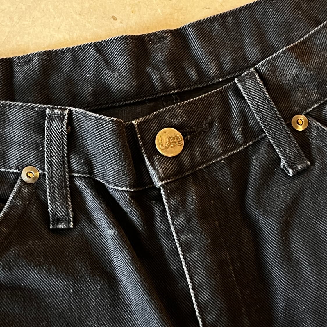 LEE 리 웨스터너 블랙 데님 팬츠 상품이미지4