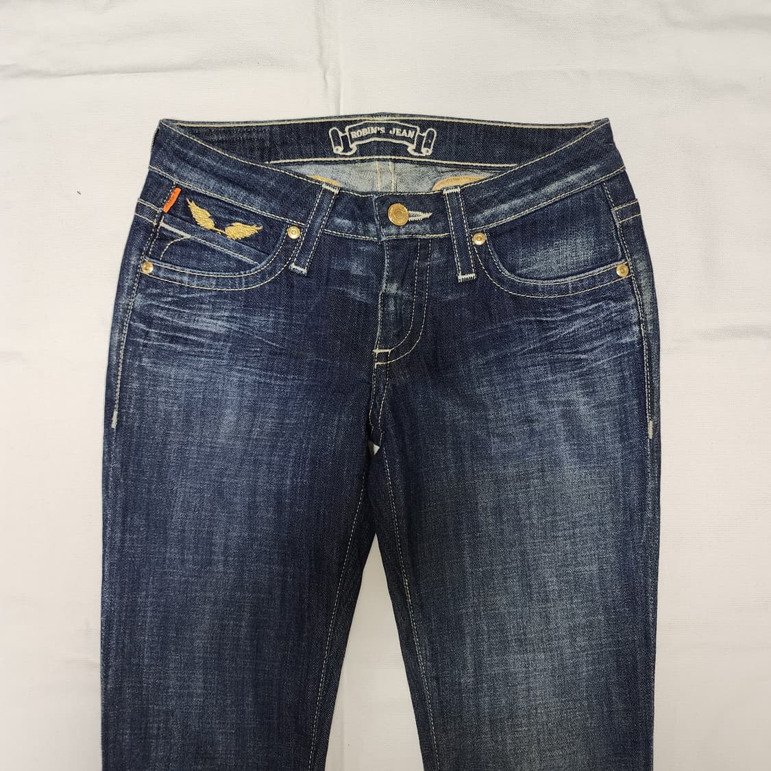Robin's Jean Y2k USA 자수 이태리 원단 데님팬츠 상품이미지6