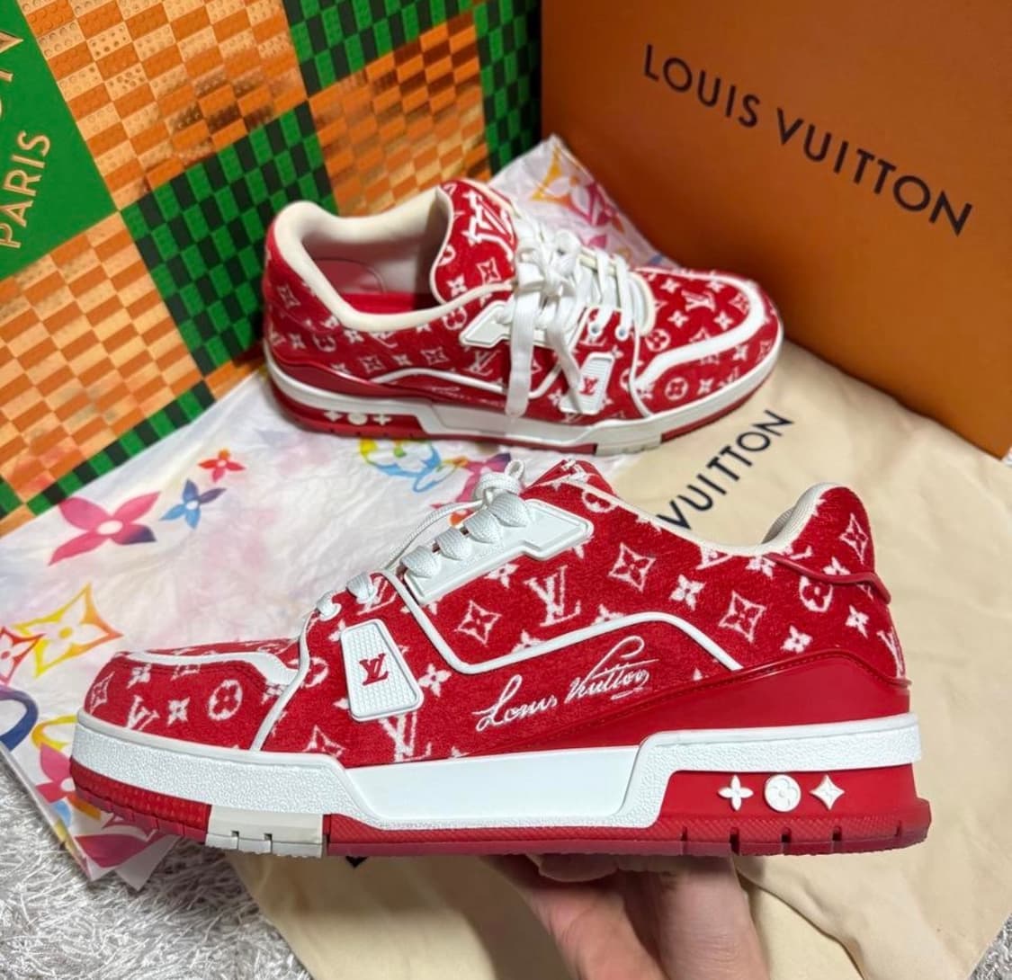 [리오브] 루이비통 LV 트레이너 텍스타일 벨벳 모노그램 스니커즈 상품이미지1