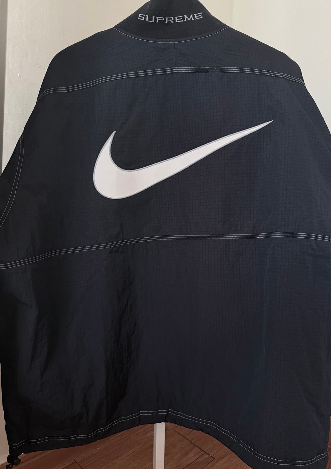 슈프림 x 나이키 립스탑 풀오버 블랙 - 24SS 상품이미지2