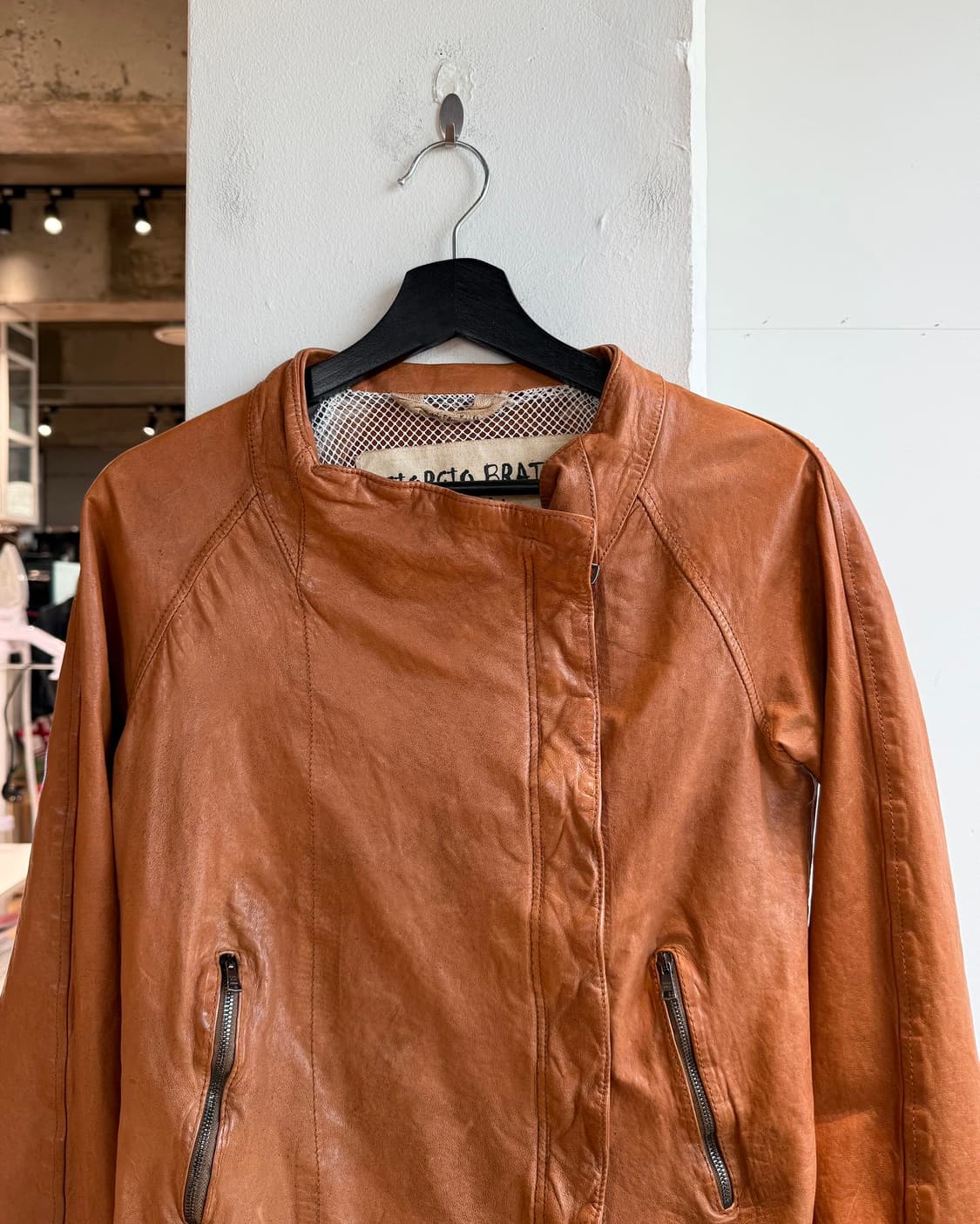 조르지오 브라토 브라운 쉽스킨 자켓  상품이미지3