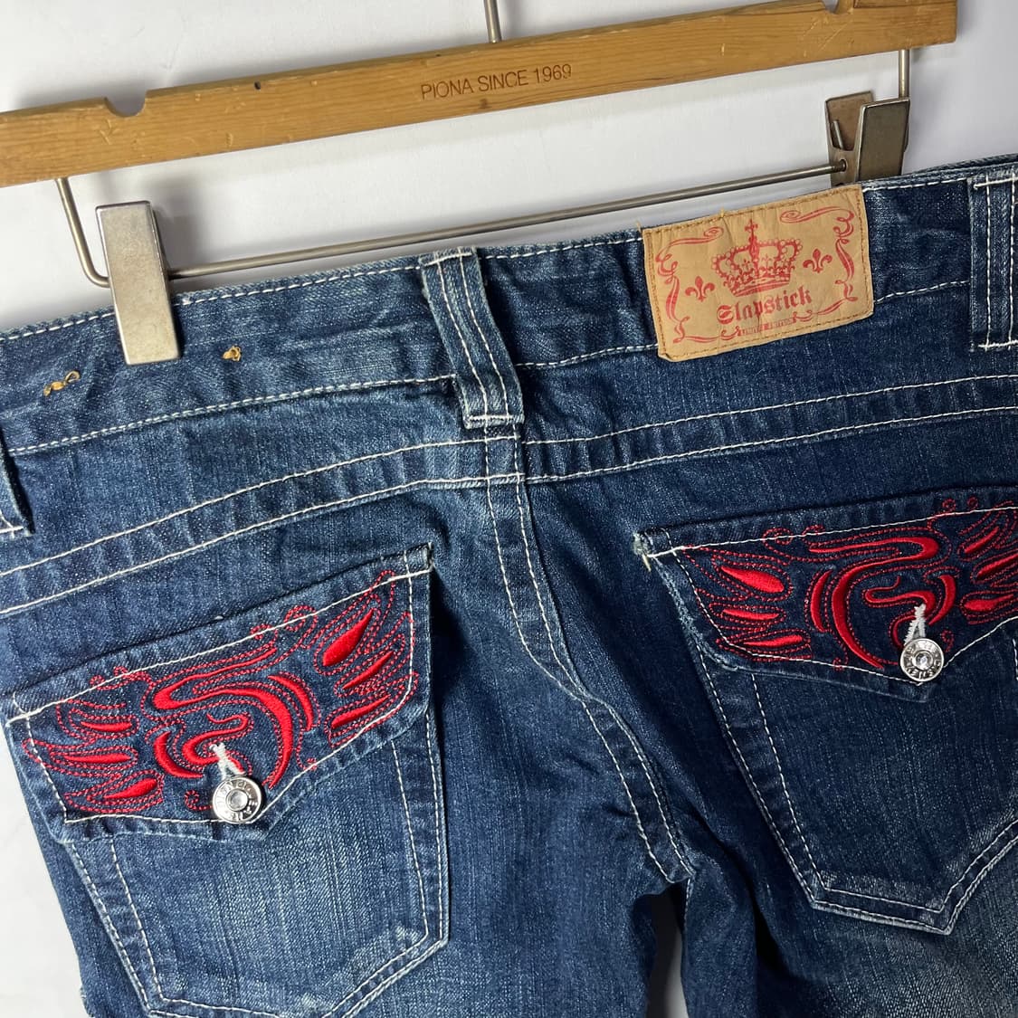 [Slap Stick] 펑크 로우라이즈 부츠컷 데님팬츠 상품이미지5