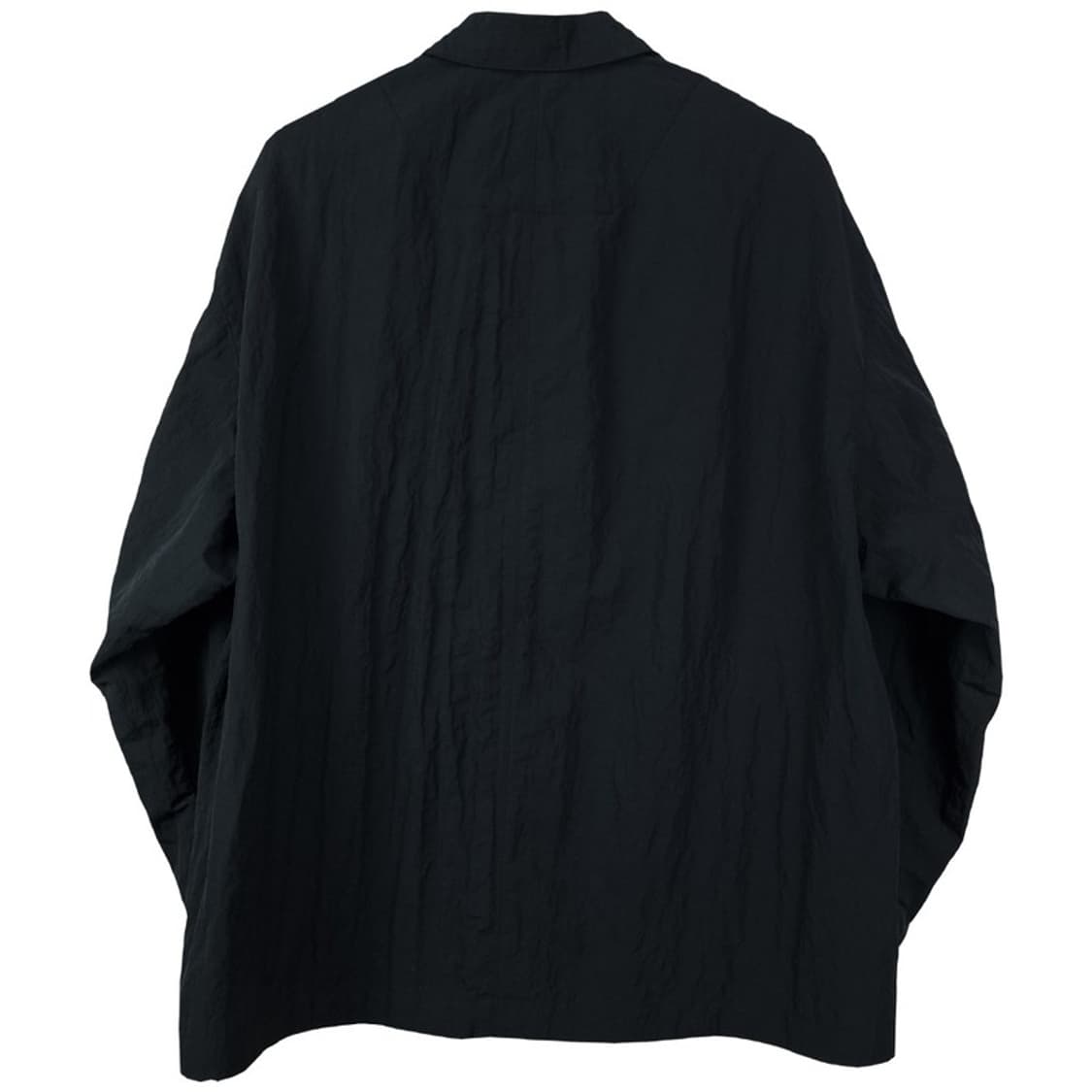 [커스텀멜로우] 오버사이즈 나일론 블레이저 자켓 블랙 M19947 상품이미지3