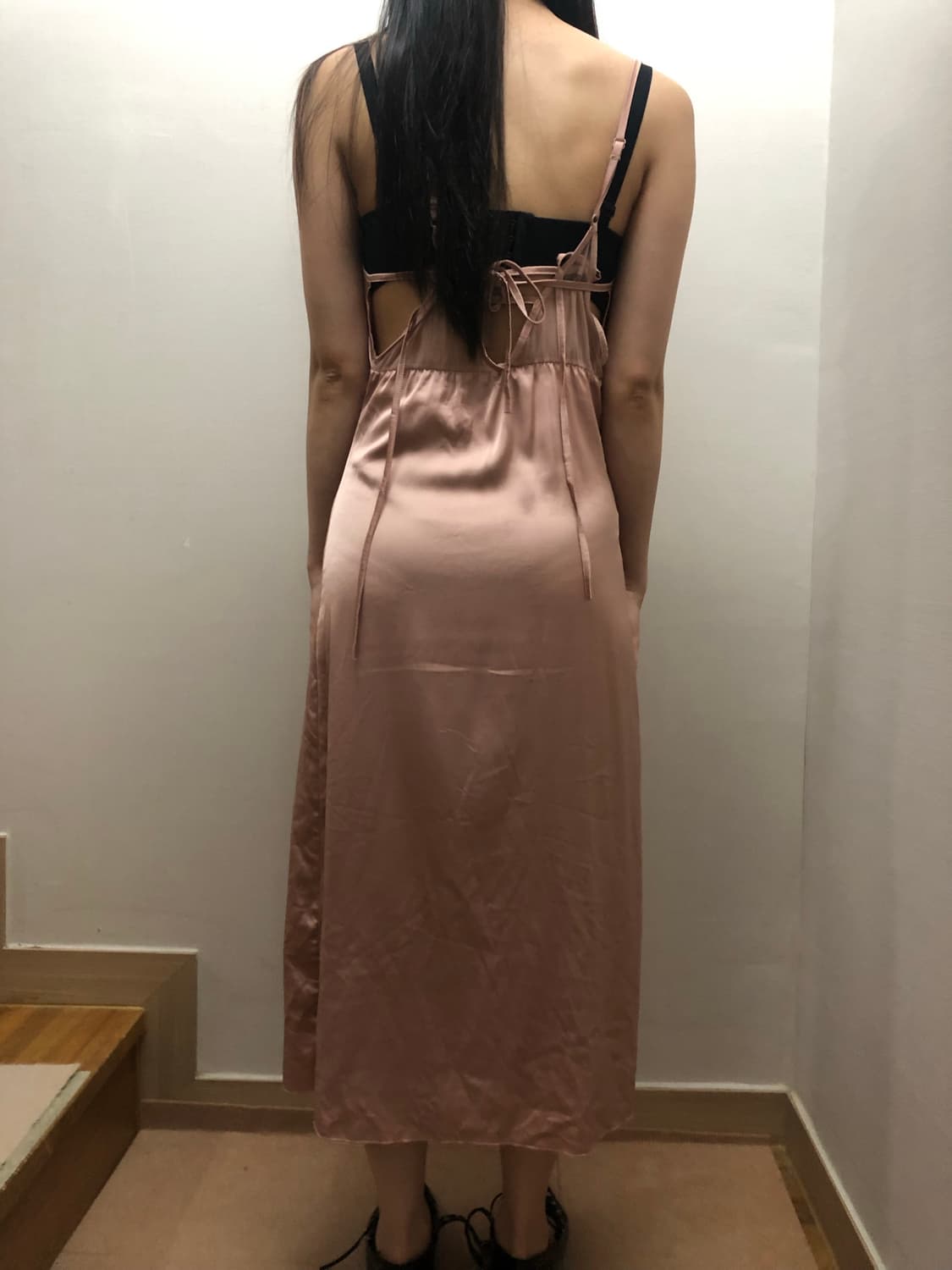 빈티지 핑크 레이스 슬립 원피스 상품이미지10