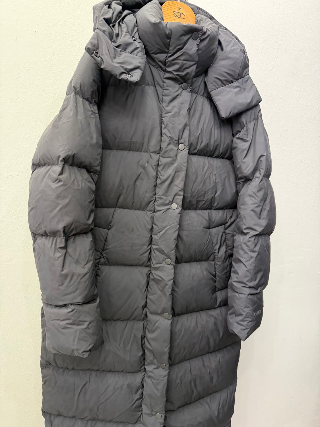 정품) 룰루레몬 여성 블랙 구스 롱패딩 4 상품이미지2