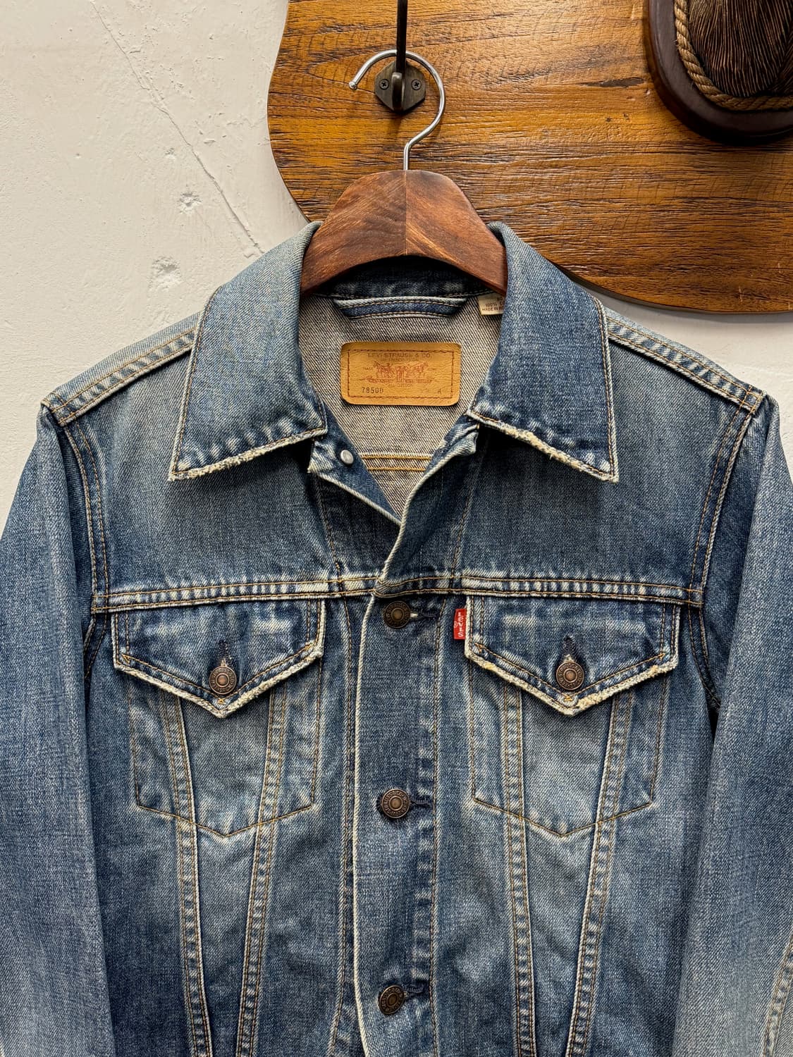 90s Levi's 78500 3rd Denim Trucker Jacke 상품이미지2