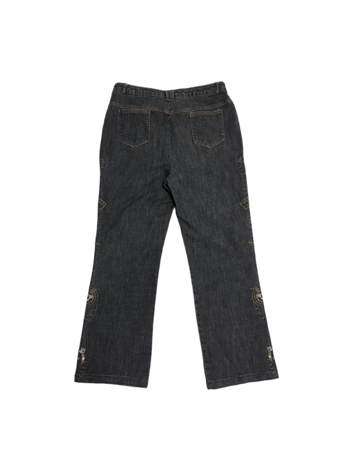 빈티지 y2k 올드스쿨 자수 데님팬츠 상품이미지8