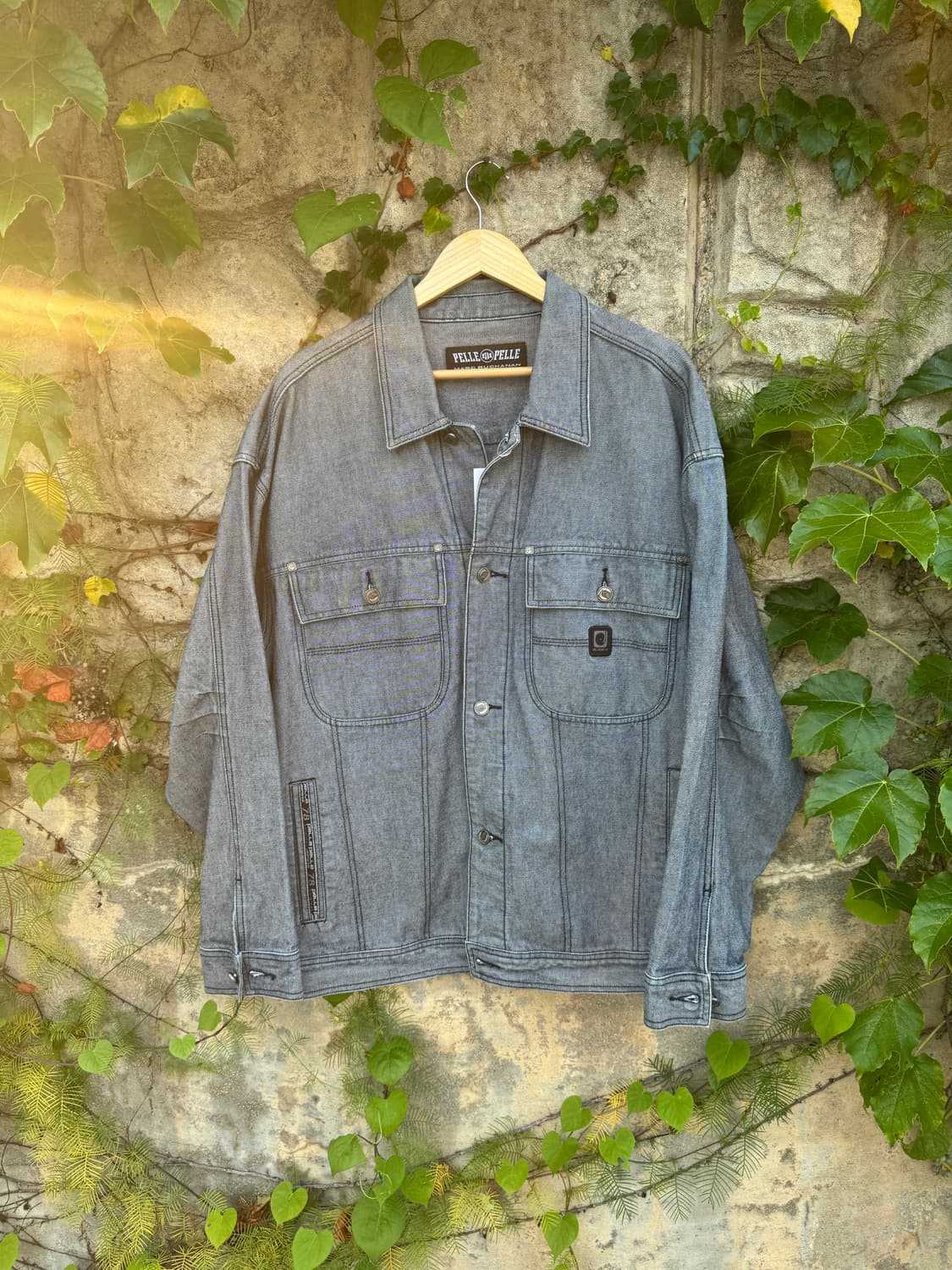 00s pellepelle 펠레펠레 올드 힙합 데님 트러커 자켓 상품이미지1