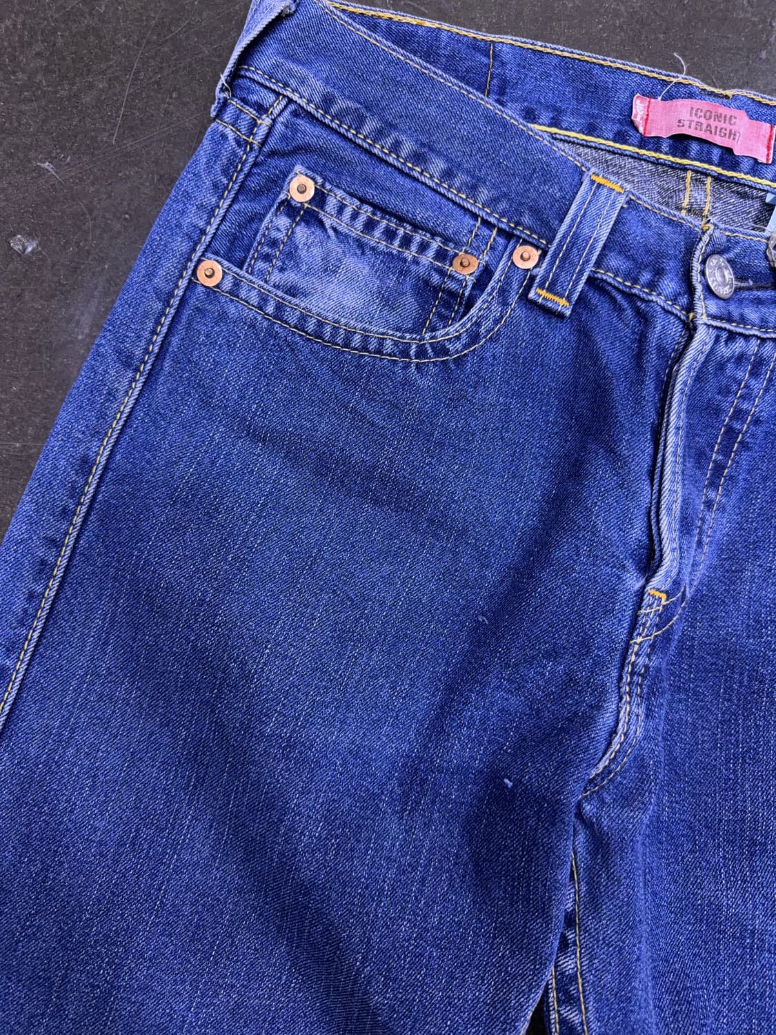리바이스 00's 타입원 빈티지 워싱 아이코닉 스트레이트핏 데님팬츠 32 상품이미지4