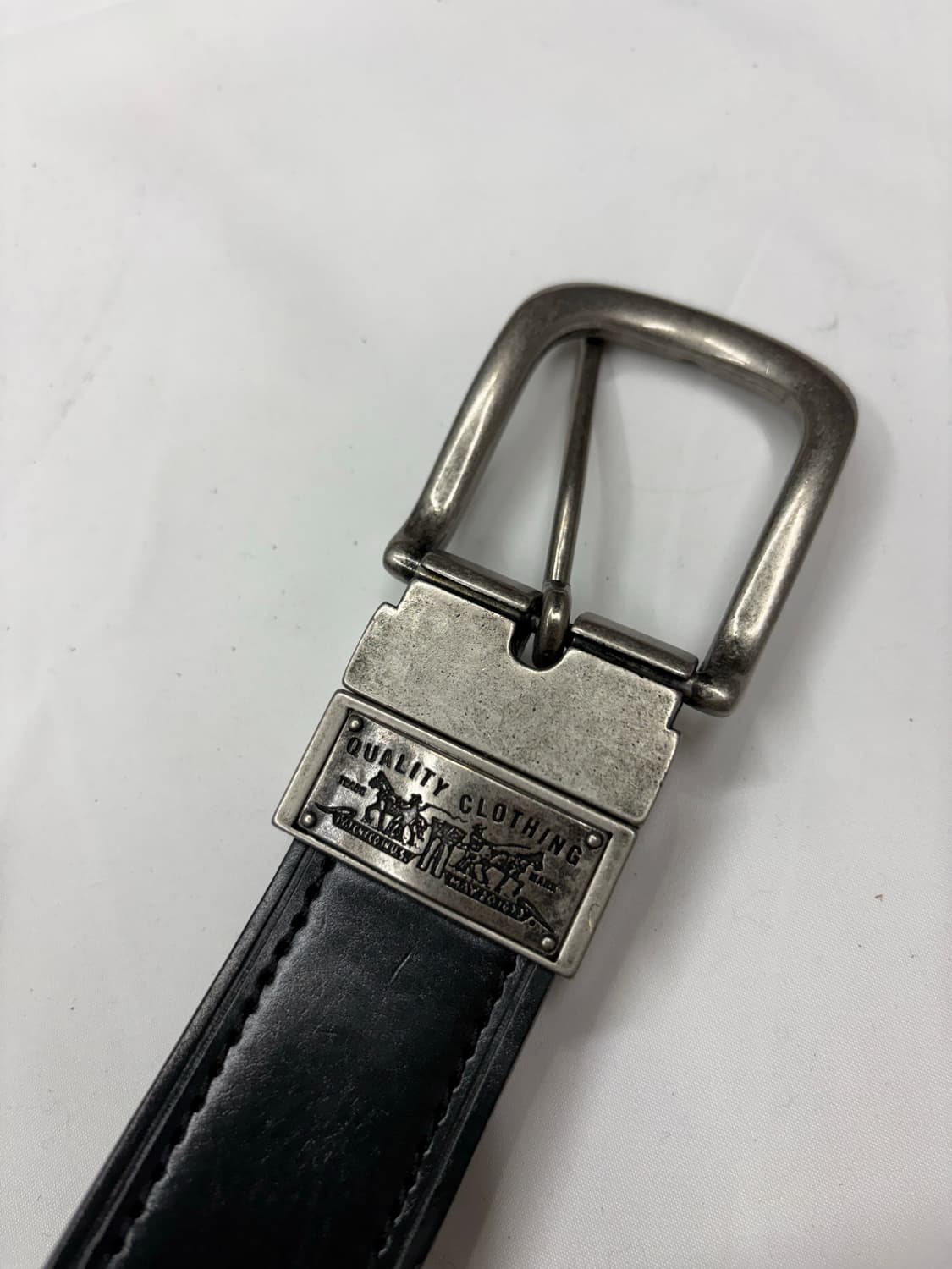 리바이스 빈티지 블랙 레더 버클 벨트 Levi’s 상품이미지3