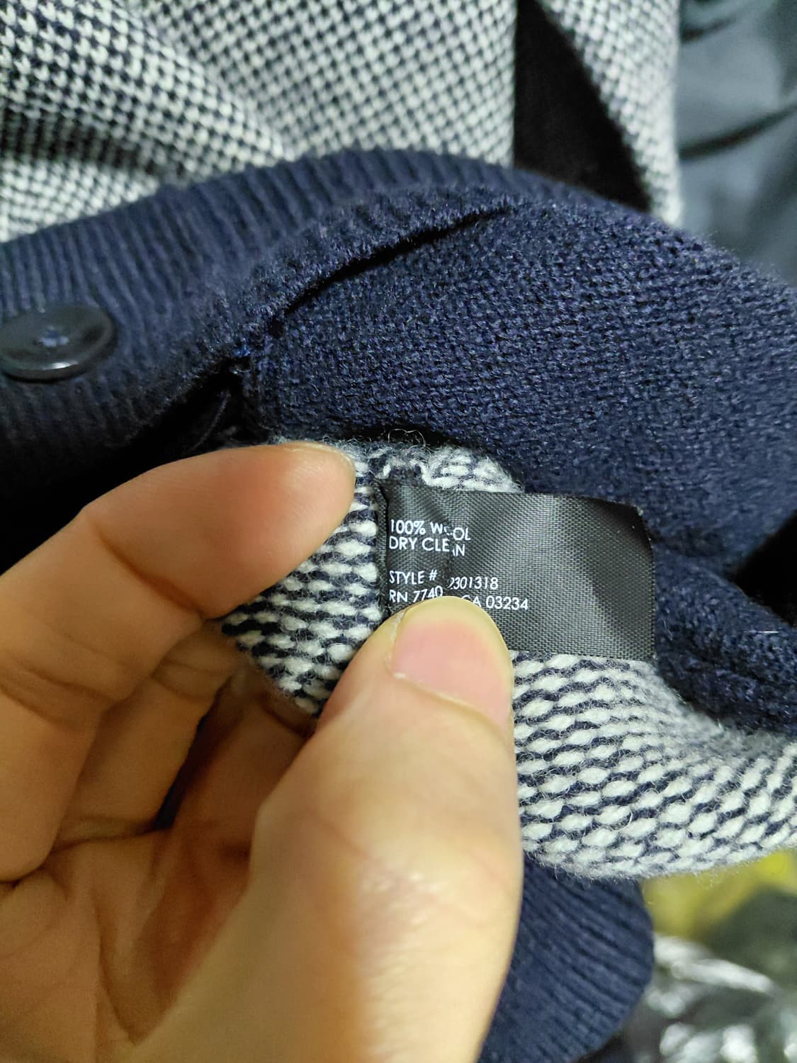 [클럽모나코]울100 가디건 M(95)사이즈 상품이미지5