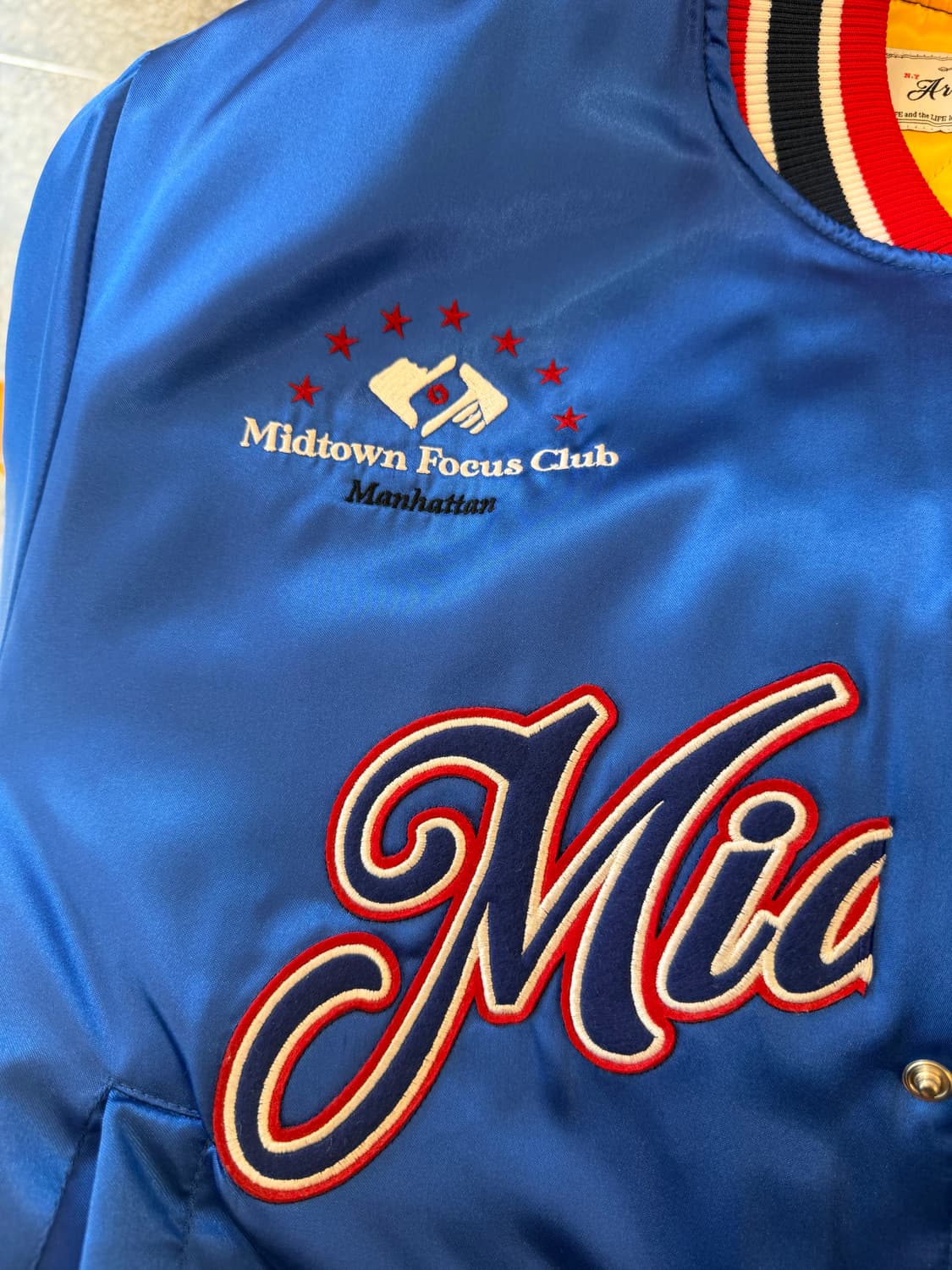 라이프아카이브 새틴 스타디움 점퍼 상품이미지4