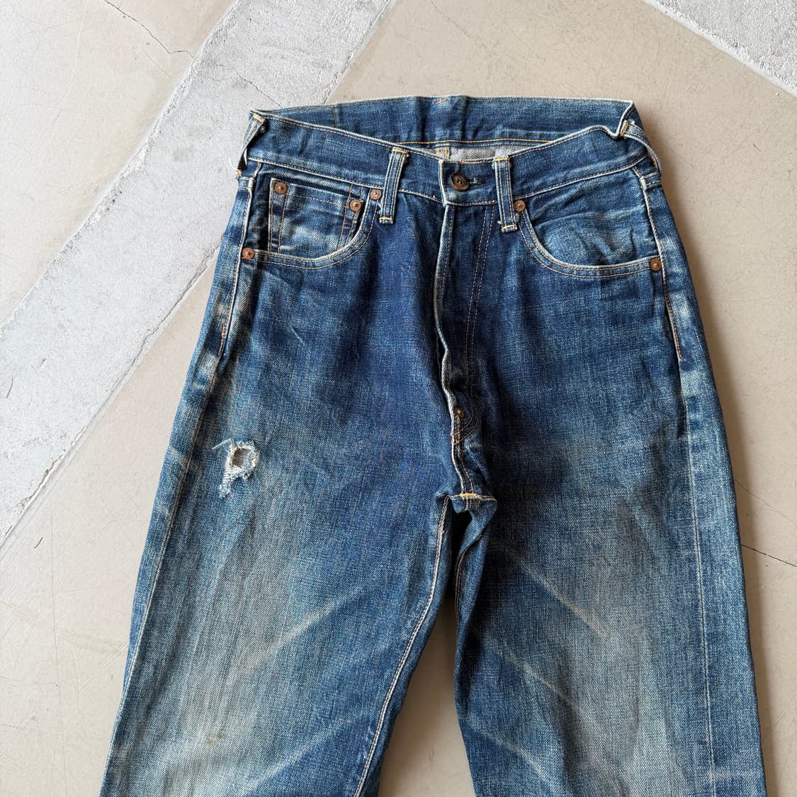 에비수 셀비지 데님 팬츠 상품이미지3