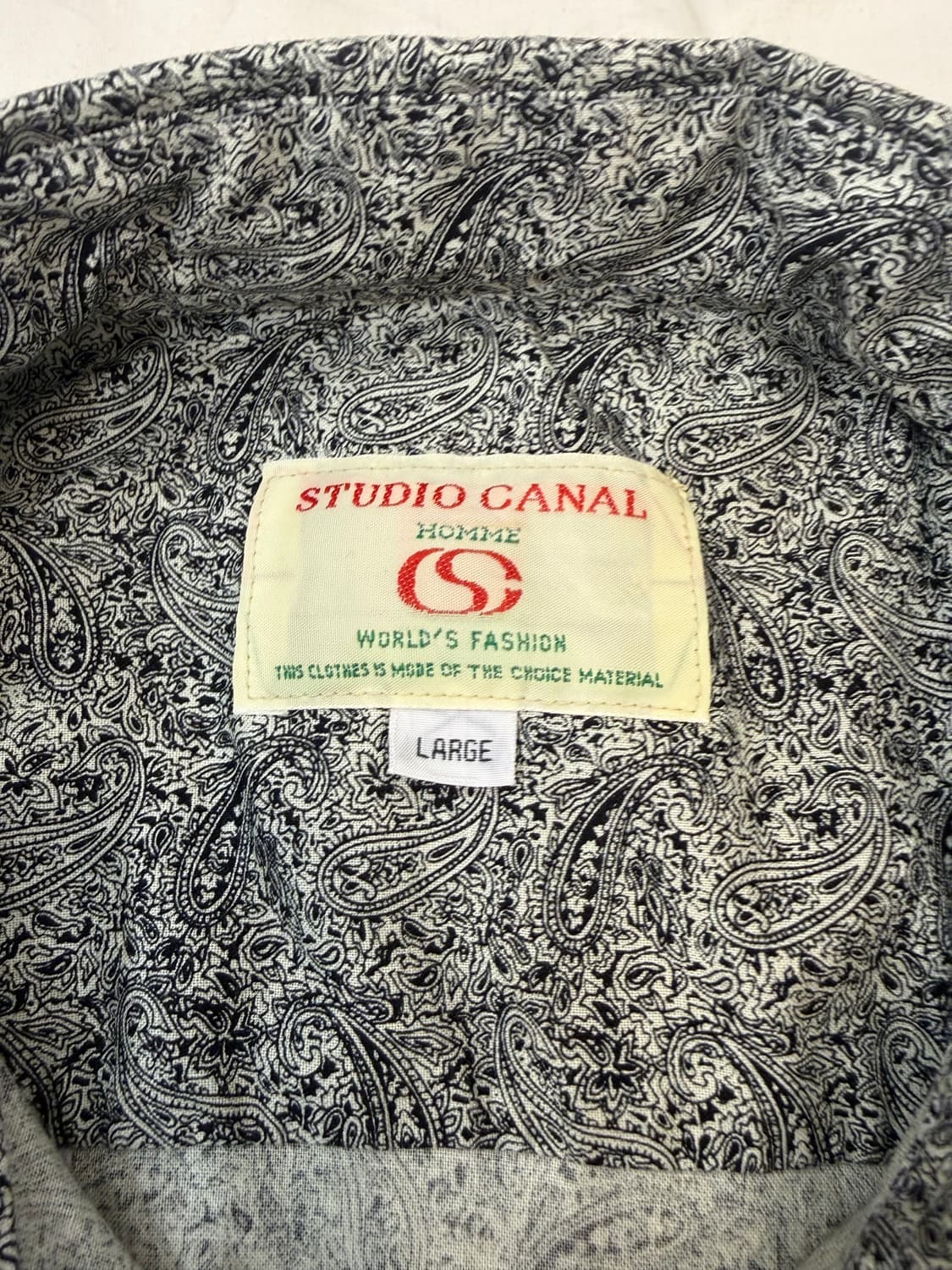 STUDIO CANAL 페이즐리 패턴 반팔 셔츠 상품이미지5