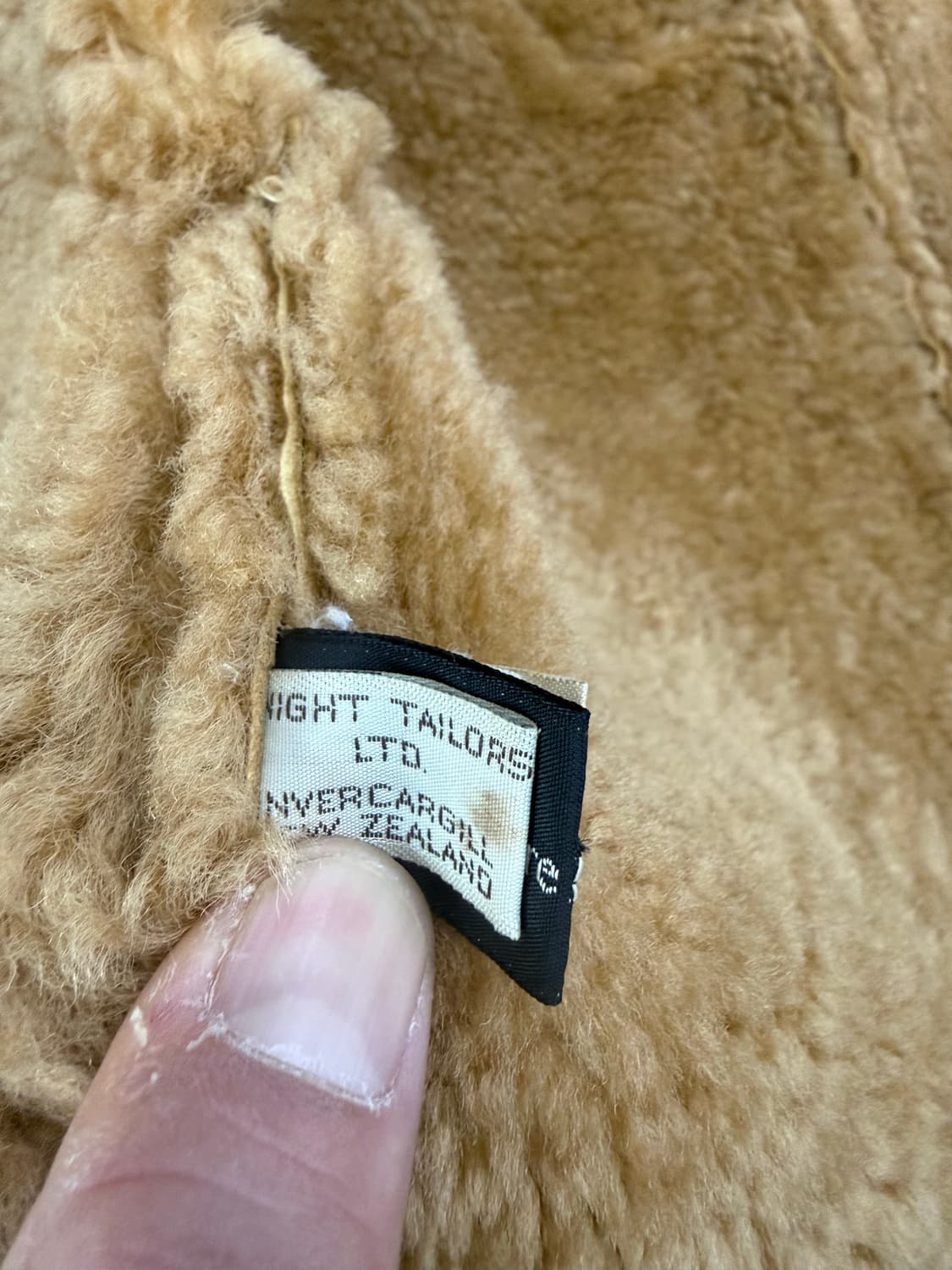 80s vintage Shearling vest 무스탕 베스트 상품이미지5